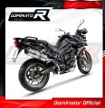 TIGER 800 XC XR XRX XCX XRT XCA VÝFUK Triumph Tlumič Sportovní výfuk Tlumič Koncovka výfuku Carbon Tip HP1 2011 - 2014 DOMINATOR 2