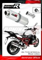 R1200RS VÝFUK BMW Homologovaný EC typové schválení Silniční homologace Certifikát schválení Tlumič Výfuk Sportovní tlumič OVAL 2015 - 2018 Dominator