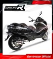 výfuk tlumič výfuku DOMINATOR kulatý pasuje na motocykl Piaggio X10 125 2012   2016 3