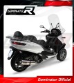 výfuk tlumič výfuku DOMINATOR oválný pasuje na motocykl Piaggio MP3 500 2008   2022 3