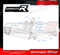 FZ1 FAZER 1000 VÝFUK Yamaha tlumič sportovní výfuk koncovka tlumiče HP1 karbonová koncovka 2006 - 2015 DOMINATOR 5