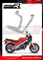 NTV 650 REVERE RC33 1988 -1997 Výfukový svod eliminátor katalyzátoru propojovací trubka sběrač DOMINATOR