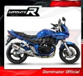 GSF 650 BANDIT N/ S 2005/2006 Kompletní výfukový systém Tlumič Sportovní výfuk Svod Sběrač Výfukový tlumič HP1 DOMINATOR 3
