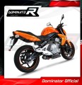 Kawasaki ER - 6N / F 650 2009 - 2011 motocyklový výfuk tlumič sportovní tlumič výfuku GP1 BLACK Dominator 2