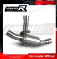 decat středový tlumič výfuku DOMINATOR Mid Pipe pasuje na motocykl Ducati Multistrada 950 / 950 S 2017   2020 2