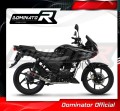 Honda CBF 125 2009-2014 Kompletní výfukový systém Tlumič Výfuk Sportovní tlumič Svod Výfuk Tlumič GP1 BLACK DOMINATOR 3