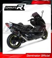 Yamaha T-MAX 500 Kompletní výfukový systém Tlumič Výfuk Sportovní výfuk Svod Výfukové potrubí Tlumič HP1 BLACK DOMINATOR 2