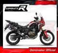 Honda CRF 1000L Africa Twin 2015 -2017 Kompletní výfukový systém Tlumič Výfuk Sportovní výfuk Svod Výfuk Tlumič HP7 BLACK DOMINATOR 3