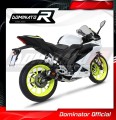 kompletní výfukový systém s tlumičem DOMINATOR Full System GP černý pasuje na motocykl Yamaha YZF R125 2019   2020