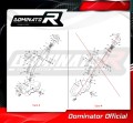 YAMAHA Tenere700 EURO 5 2021 -2022 Výfuk Odstranění katalyzátoru Katalyzátor Mezisvod Decat Svod Svodové potrubí Sběrač potrubí Výfukový svod DOMINATO