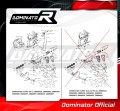výfuk tlumič výfuku DOMINATOR HP8 pasuje na motocykl Kawasaki Z800 2013   2016 5
