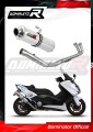 kompletní výfukový systém s tlumičem DOMINATOR Full System kulatý pasuje na motocykl Yamaha XP 530 T MAX 2012   2016