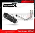 complete exhaust system with muffler DOMINATOR Full System HP1 BLACK fits the motorcycle Kawasaki VERSYS 650 2015   2020 2
