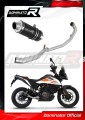 kompletní výfukový systém s tlumičem DOMINATOR Full System GP1 černý pasuje na motocykl KTM 390 Adventure 2020   2023
