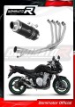 kompletní výfukový systém s tlumičem DOMINATOR Full System GP1 černý pasuje na motocykl Suzuki GSF 650 BANDIT N / S 2007   2016