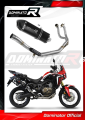 kompletní výfukový systém s tlumičem DOMINATOR Full System HP7 černý pasuje na motocykl Honda CRF 1000L Africa Twin 2016   2019 3
