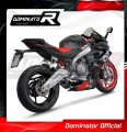 kompletny układ wydechowy z tłumikiem DOMINATOR Full System HP8 CZARNY pasujący do motocykla Aprilia RS 660 2020 - 2024 3