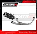 kompletní výfukový systém s tlumičem DOMINATOR Full System GP černý pasuje na motocykl Honda VTR 250 2009   2015 2