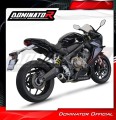 Honda CB 650R 2019 - 2023 Kompletní výfukový systém Tlumič Výfuk Sportovní výfuk Koncovka výfuku Koncovka Svod Sběrač Výfuk Tlumič GP BLACK DOMINATOR 