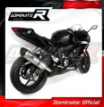 exhaust muffler DOMINATOR homologated road legal HP1 fits the motorcycle Kawasaki ZX6R 636 2009   2020 3