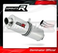 wydech tłumik DOMINATOR Homologowany Owalny pasujący do motocykla Kawasaki ZX6R 636 2009 - 2020 2