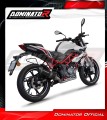 Benelli BN 125 2018 - 2023 Kompletní systém Svod výfuku tlumič HP3 Black Motocyklový tlumič Výfuk Sportovní výfuk Tlumič Výfukový systém Dominator 3