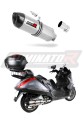 Atlantic 500 Sprint Výfuk Aprilia Tlumič Sportovní výfuk Koncovka Karbonová koncovka HP1 Dominator x