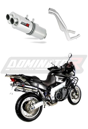 výfuk tlumič výfuku DOMINATOR oválný pasuje na motocykl Aprilia ETV 1000 Caponord 2001   2004 5