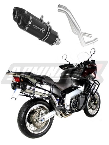 výfuk tlumič výfuku DOMINATOR HP1 černý pasuje na motocykl Aprilia ETV 1000 Caponord 2001   2004 3