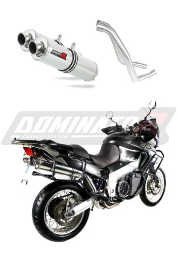 výfuk tlumič výfuku DOMINATOR kulatý pasuje na motocykl Aprilia ETV 1000 Caponord 2001   2004 5