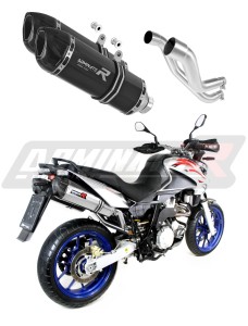 Aprilia Pegaso 650 Strada 2007 - 2010 výfuk Tlumič HP1 BLACK + dB killer medium