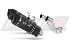 Aprilia Pegaso 650 Trail 2006 - 2010 výfuk Tlumič HP1 BLACK + dB killer medium