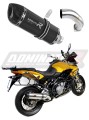 výfuk tlumič výfuku DOMINATOR HP1 černý pasuje na motocykl Aprilia ETV 1200 Caponord 2013   2016 3