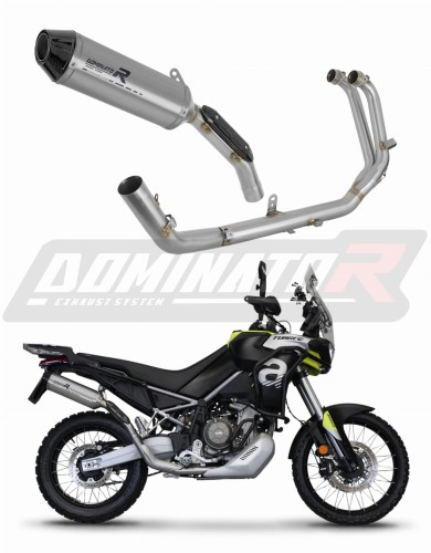 Aprilia Tuareg 660 2021 - 2022 VÝFUK Svodové potrubí Kompletní systém Tlumič Sportovní výfuk HP3 Titanový Dominator Exhaust System x