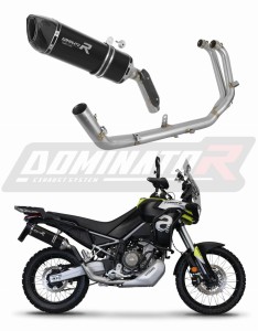 Aprilia Tuareg 660 2021 - 2023 Kompletní systém Svod Výfuk Tlumič HP6 BLACK + dB killer medium
