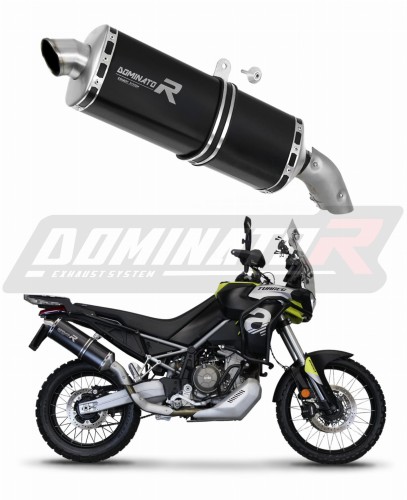 Aprilia Tuareg 660 2021 - 2022 VÝFUK Tlumič Výfuk Sportovní tlumič Silencer P7 BLACK Dominator Exhaust System x