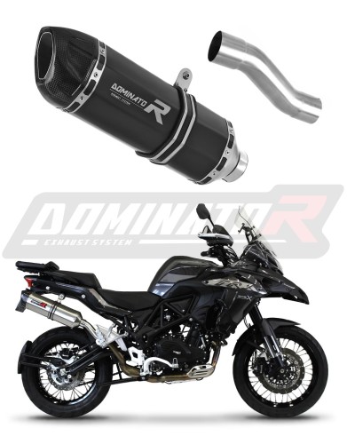Benelli TRK 502 X 2018 - 2021 VÝFUK Tlumič Výfuk Sportovní výfuk Tlumič Výfuk Tlumič Výfuk Výfuk Výfuk Výfuk Tlumič HP1 BLACK Dominator Výfukový systé