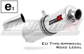 F800S Výfuk BMW Homologovaný Typové schválení ES Silniční homologace Certifikát schválení Tlumič Sportovní výfuk Tlumič KULATÝ 2006 - 2012 Dominator x