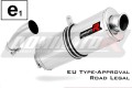 Výfuk BMW F800GS Adventure Homologovaný EC typové schválení silniční certifikát homologace tlumič výfuku sportovní výfuk OVAL 2008 - 2017 Dominator x