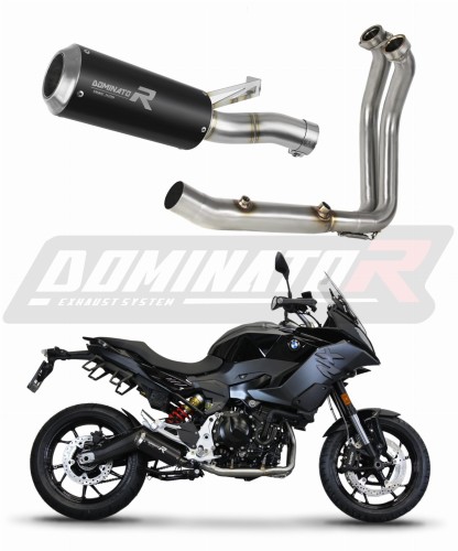 BMW F900XR 2020 - 2022 VÝFUK Kompletní systém Tlumič Sportovní výfuk Tlumič GP BLACK DOMINATOR x