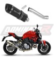 Ducati MONSTER 821 2018 - 2021 VÝFUK Tlumič Sportovní výfuk HP1 BLACK Dominator Výfukový systém x