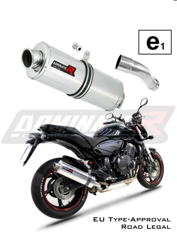 Výfuk CB 600 F HONDA Homologovaný ES typové schválení  Silniční homologace Certifikát schválení Tlumič Sportovní výfuk OVAL 2007 - 2013 Dominator 1 x