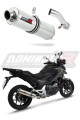 NC 700 750 X VÝFUK Honda tlumič Auspuff Sportauspuff Silencer Echappement Silencieux Scarico Scarichi Escape Výfuk Tlumič ROUND 2012 - 2020 Dominator 