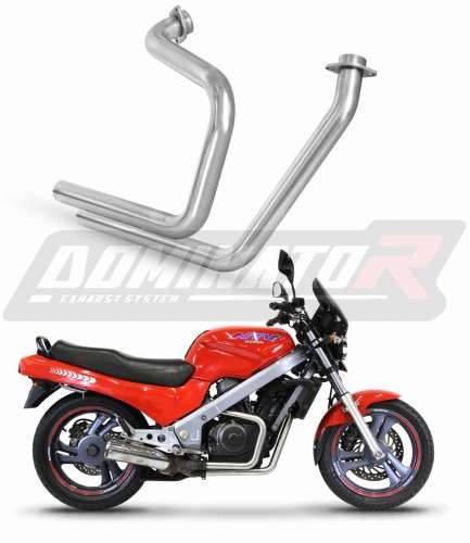 NTV 650 REVERE RC33 1988 -1997 Výfukový svod eliminátor katalyzátoru propojovací trubka sběrač DOMINATOR x