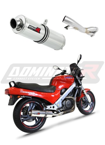 VÝFUK Honda NTV 650 REVERE RC33, tlumič, sportovní výfuk, kulatý ROUND, 1988 - 1997 Dominator x