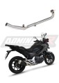 NC 700 D INTEGRA Výfuk Eliminátor katalyzátoru DECAT Svod výfuku Propojovací trubka Sběrač výfukového potrubí DOMINATOR x