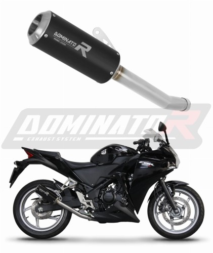 Honda CBR 250 R 2011 - 2013 VÝFUK Sběrné potrubí Kompletní systém Tlumič Sportovní tlumič Výfukový systém GP BLACK Dominator Exhaust System x