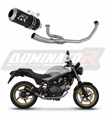 Honda VTR 250 2009 - 2015 Motocyklový výfuk Dominator Kompletní systém Svod Kolektor Tlumič Výfuku GP BLACK x