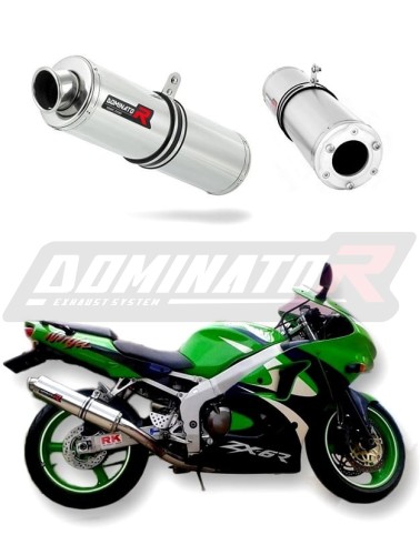 ZX6R VÝFUK Kawasaki Tlumič Auspuff Sportauspuff Silencer Echappement Silencieux Scarico Scarichi Escape Výfuk Tlumič KULATÝ 1998 - 2002 Dominator x