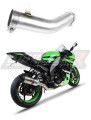 decat mid muffler DOMINATOR Mid Pipe fits the motorcycle ZX10R 2008   2010 7